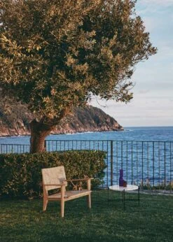 Gubi TS Outdoor Salontafel Ø80x35 Cm, Zwart/Wit Travertijn -Meubelwinkel gubi ts outdoor salontafel 80x35 cm zwart wit travertijn 4