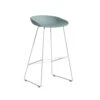 Hay AAS 38 Barkruk Hoog, Wit Frame / Dusty Blue