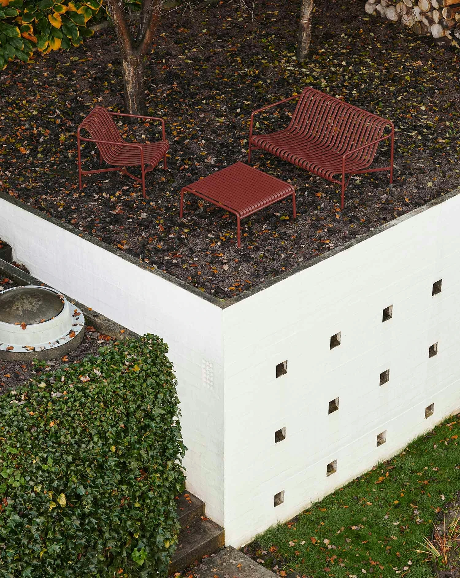 Hay Palissade Lage Tafel, Iron Red 6 Hay Palissade Lage Tafel, Iron Red - Afbeelding 4