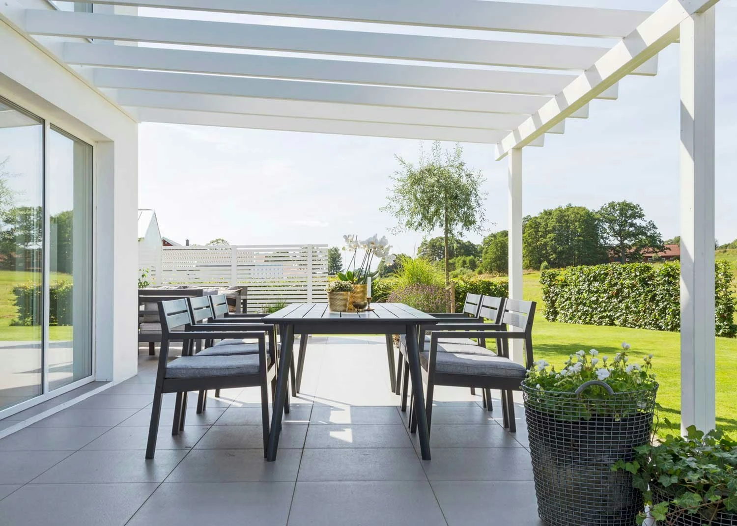 Stoltö Tafelset 6 Zitplaatsen, Orkaangrijs 4 Stoltö Tafelset 6 Zitplaatsen, Orkaangrijs - Afbeelding 2