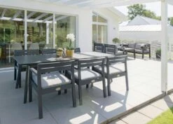 Stoltö Tafelset 6 Zitplaatsen, Orkaangrijs 7 Stoltö Tafelset 6 Zitplaatsen, Orkaangrijs -Meubelwinkel hillerstorp stolto tafelset 6 zitplaatsen 1