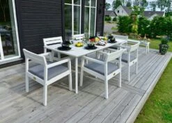 Stoltö Tafelset 6 Zitplaatsen, Wit 9 Stoltö Tafelset 6 Zitplaatsen, Wit -Meubelwinkel hillerstorp stolto tafelset 6 zitplaatsen 4