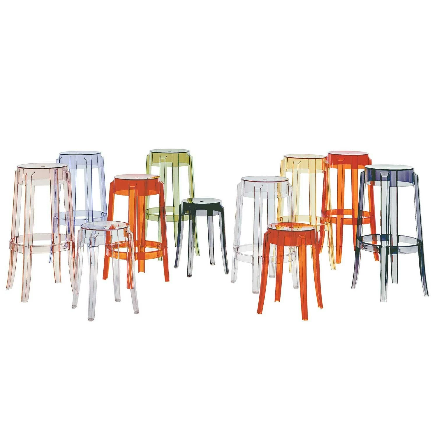 Kartell Charles Ghost Kruk, Amber 5 Kartell Charles Ghost Kruk, Amber - Afbeelding 3
