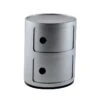 Kartell Componibili Modular System 2 Compartments, Silver