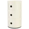 Kartell Componibili Modular System 3 Compartments, Matt White -Meubelwinkel kartell componibili modular system 3 compartments 13