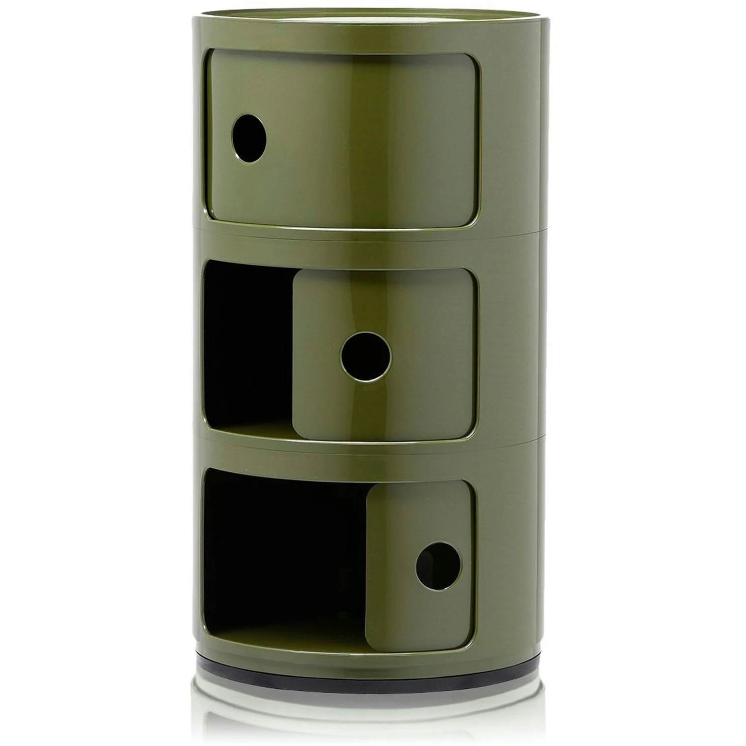 Kartell Componibili Modulesysteem 3 Compartimenten, Groen 4 Kartell Componibili Modulesysteem 3 Compartimenten, Groen - Afbeelding 2