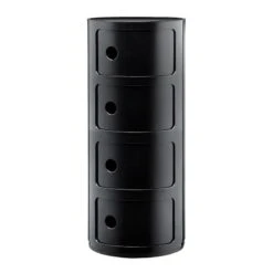 Kartell Componibili Modular System 4 Compartments, Black