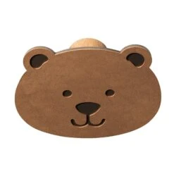 LIND DNA Bear Hanger, Nupo Nature/Steel Bronze