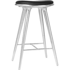 Mater High Stool Kruk 74 Cm, Gerecycled Aluminium