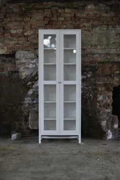 Falsterbo Kast 190 Cm Glazen Deuren, Wit -Meubelwinkel mavis falsterbo kast 190 cm 14