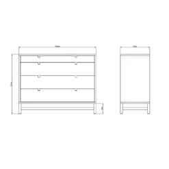 Falsterbo Ladekast, 4 Lades, Wit Gelakt 9 Falsterbo Ladekast, 4 Lades, Wit Gelakt -Meubelwinkel mavis falsterbo ladekast 4 lades wit gelakt 4