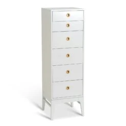 Höllviken Dresser 6 Boxes, Light Grey