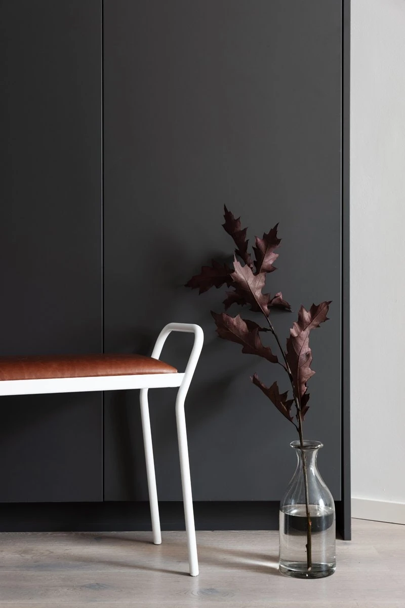 Maze Anyone Stool, White/Vintage Cognac 5 Maze Anyone Stool, White/Vintage Cognac - Afbeelding 3