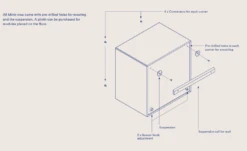MONTANA Mini 1005 Schap Met Één Lade, Mushroom -Meubelwinkel montana mini schap een lade 1005 16