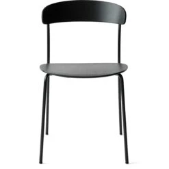 New Works Missing Stoel Zonder Armleuning, Zwart Eiken