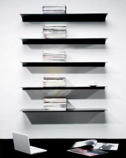 Exilis Basic 18x78 Wall Shelf, Aluminium -Meubelwinkel nonuform exilis basic 18x78 wall shelf 9