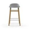 Normann Copenhagen Form Barkruk Eiken Onderstel, 65 Cm, Grijs -Meubelwinkel normann copenhagen form bar stool oak base 38