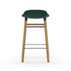 Normann Copenhagen Form Barkruk Eiken Onderstel, 65 Cm, Grijs -Meubelwinkel normann copenhagen form bar stool oak base 78