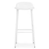 Normann Copenhagen Form Bar Stool Steel Base, 75cm, White -Meubelwinkel normann copenhagen form bar stool steel base 8
