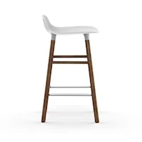 Normann Copenhagen Form Barkruk Walnoot Onderstel, 65 Cm, Wit 5 Normann Copenhagen Form Barkruk Walnoot Onderstel, 65 Cm, Wit - Afbeelding 3