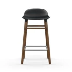 Normann Copenhagen Form Barkruk Walnoot Onderstel, 65 Cm, Zwart