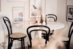 No 14 Café Stoel, Zwart/Rotan Zitvlak -Meubelwinkel paged no 14 cafe chair black 17