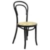 No 14 Café Stoel, Zwart/Rotan Zitvlak -Meubelwinkel paged no 14 cafe chair black 4