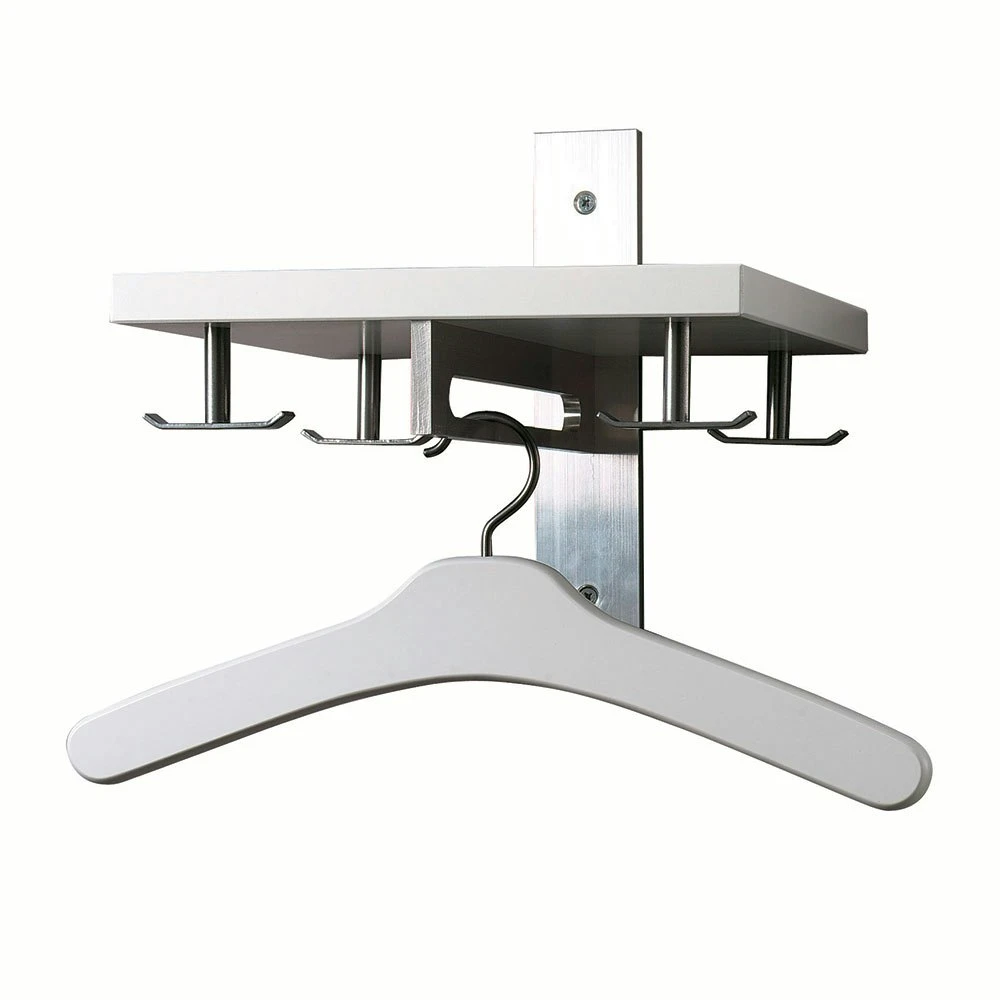 Hat Rack 5, White/Aluminium 3 Hat Rack 5, White/Aluminium