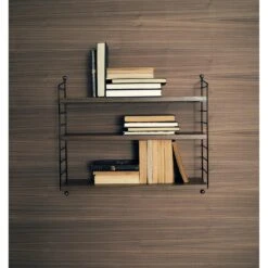 String Pocket Schap, Walnoot / Zwart 7 String Pocket Schap, Walnoot / Zwart -Meubelwinkel string string pocket schap 9