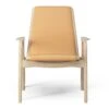 Swedese Laminett Fauteuil Wit Geolied Eiken / Natuurlijk Leer -Meubelwinkel swedese laminett fauteuil 4