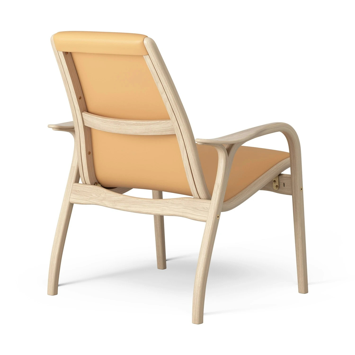 Swedese Laminett Fauteuil Wit Geolied Eiken / Natuurlijk Leer 5 Swedese Laminett Fauteuil Wit Geolied Eiken / Natuurlijk Leer - Afbeelding 3