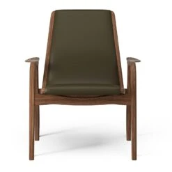 Swedese Laminett Fauteuil, Geolied Walnoot / Elmonordic Grön 98027 Leer