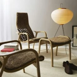 Swedese Lamino Stool Sheepskin/Oak, Scandinavian Grey 10 Swedese Lamino Stool Sheepskin/Oak, Scandinavian Grey -Meubelwinkel swedese lamino stool sheepskin ek 24