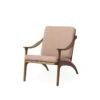 Warm Nordic Lean Back Loungestoel, Geolied Teak / Bleek Roze -Meubelwinkel warm nordic lean back loungestoel 5