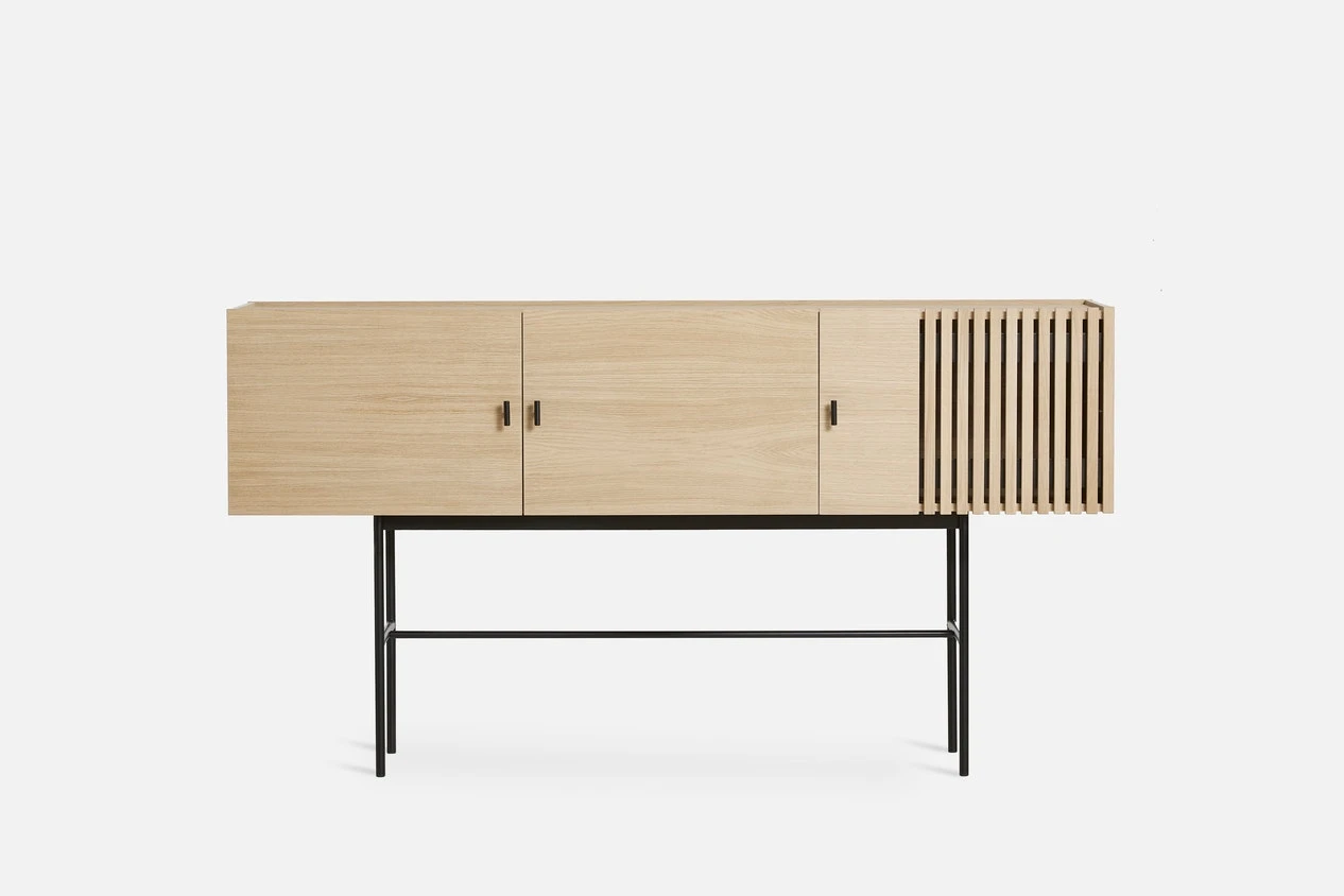 Woud ARRAY Dressoir 180 Cm, Wit Gepigmenteerd Eiken 5 Woud ARRAY Dressoir 180 Cm, Wit Gepigmenteerd Eiken - Afbeelding 3