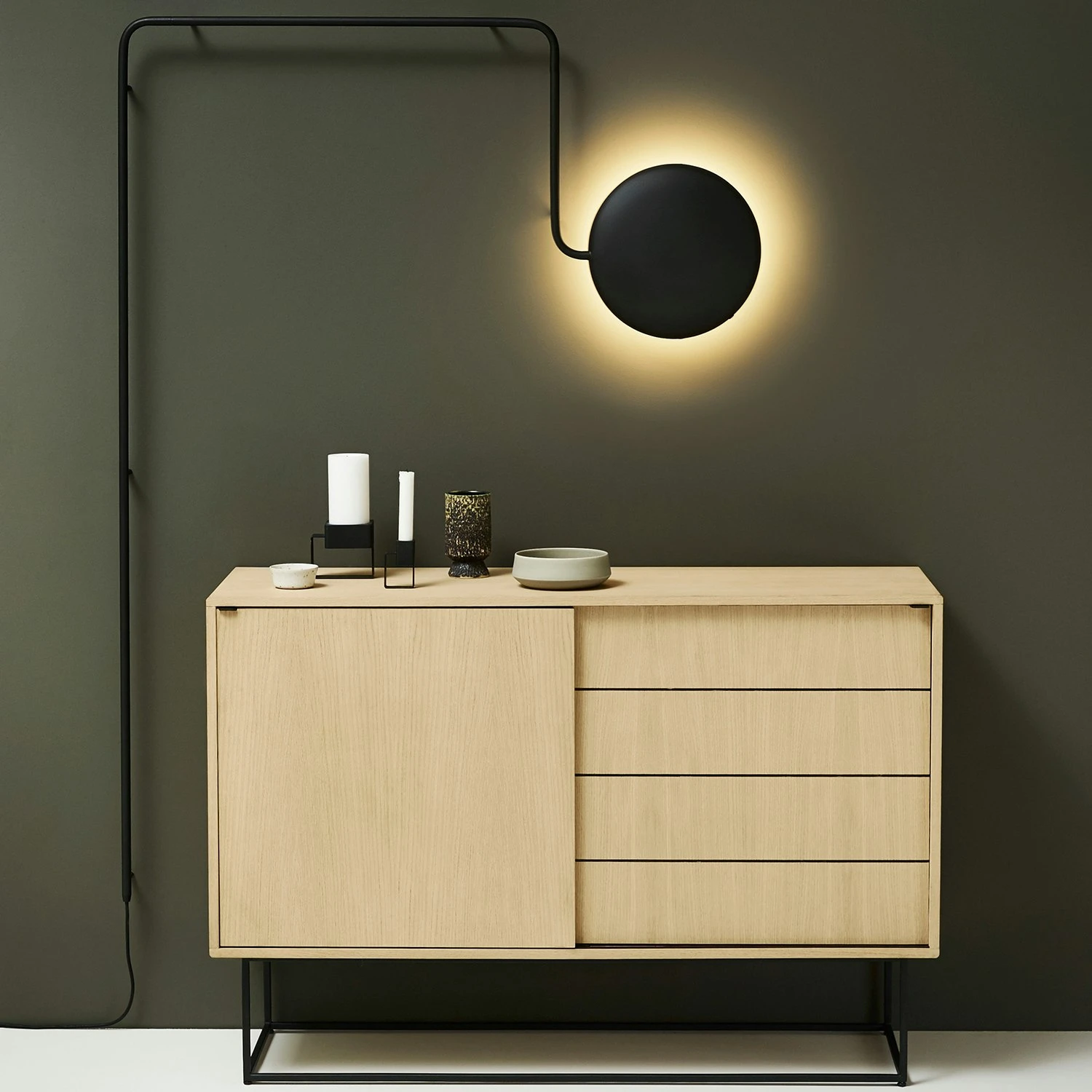 Woud Virka Sideboard High, Oak 5 Woud Virka Sideboard High, Oak - Afbeelding 3