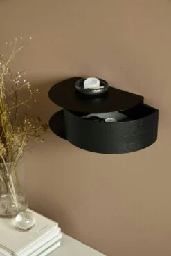 Woud Wallie Schap, Zwart / Zwart Eiken -Meubelwinkel woud wallie schap 8